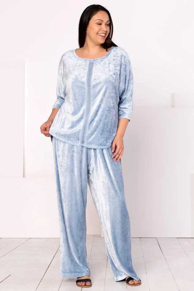 Dona Top Cold Wash Blue Clothing XCVI Sweatshirts
