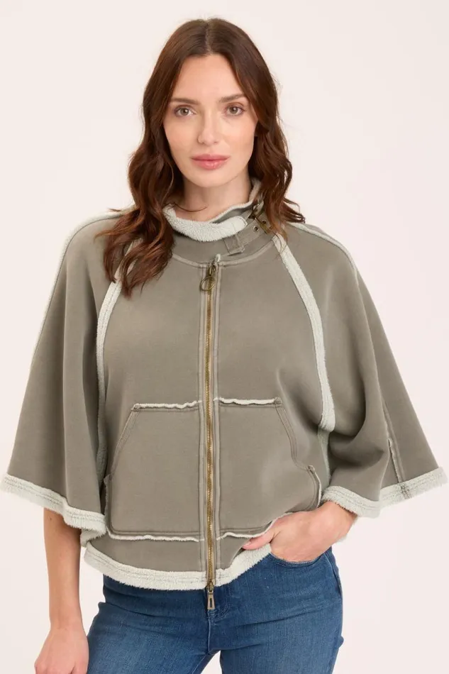 Dorval Poncho Grove Pigment Clothing XCVI Jackets