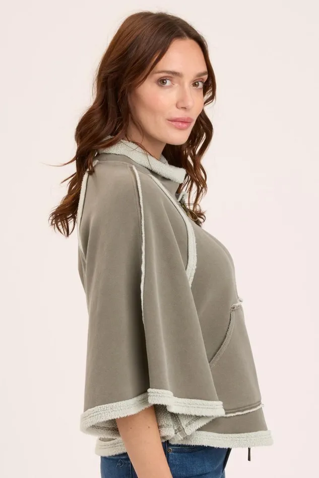 Dorval Poncho Grove Pigment Clothing XCVI Jackets