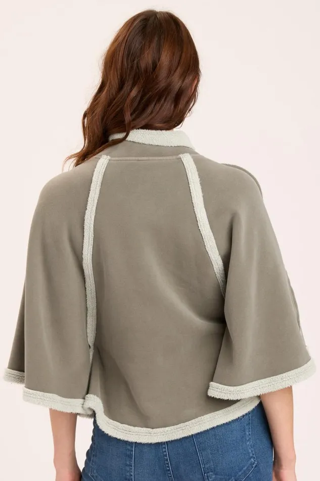 Dorval Poncho Grove Pigment Clothing XCVI Jackets
