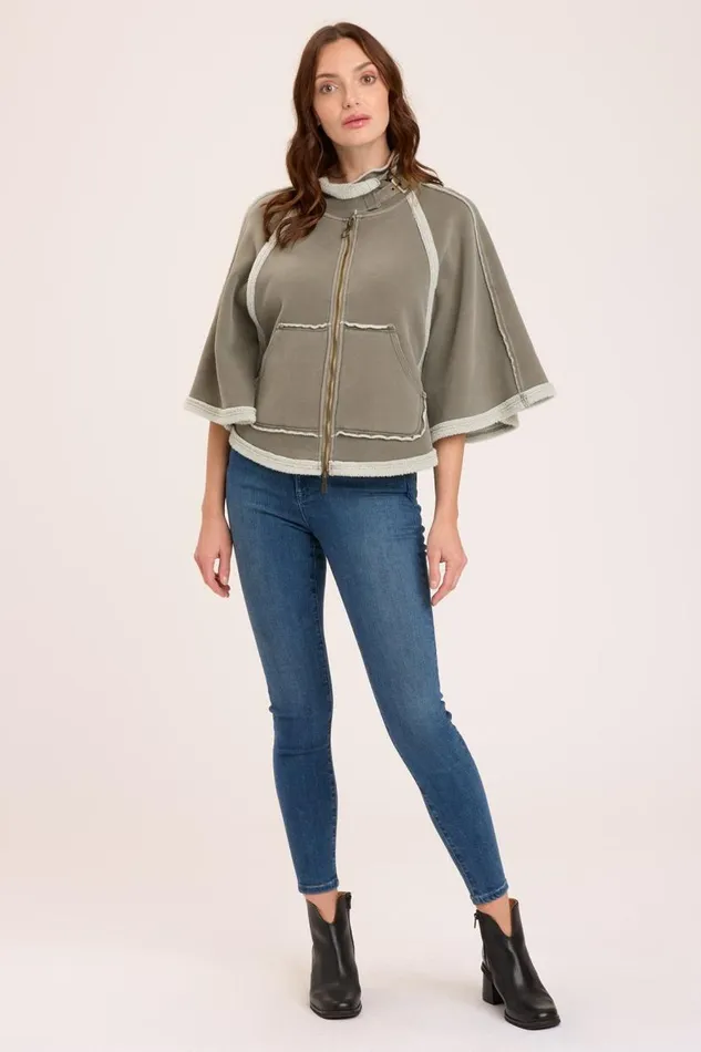 Dorval Poncho Grove Pigment Clothing XCVI Jackets
