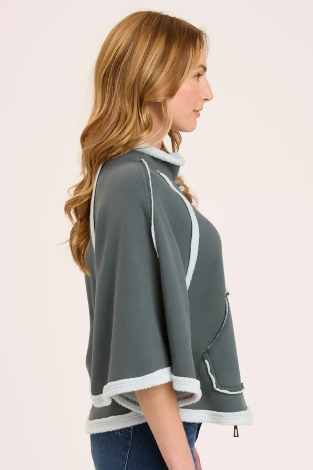 Dorval Poncho Hawthorn Leaf Clothing XCVI Jackets
