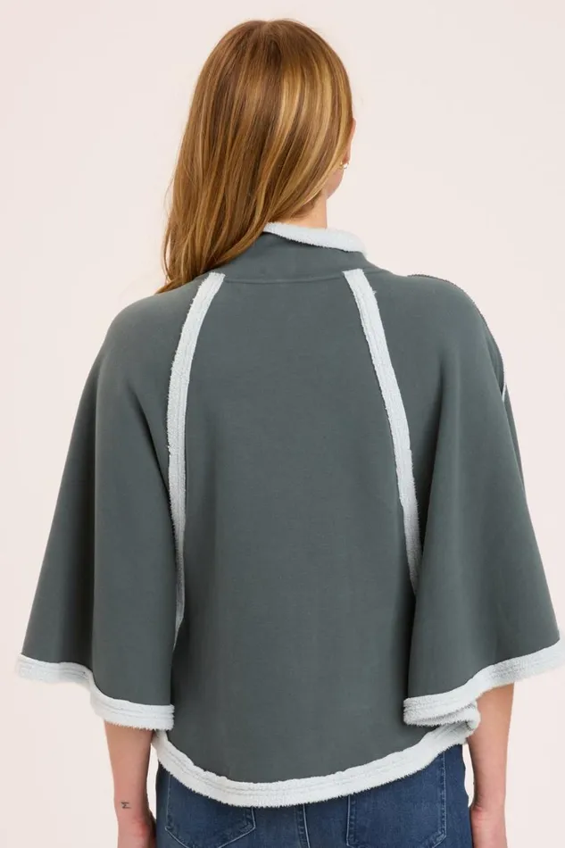 Dorval Poncho Hawthorn Leaf Clothing XCVI Jackets