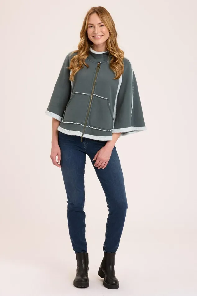 Dorval Poncho Hawthorn Leaf Clothing XCVI Jackets