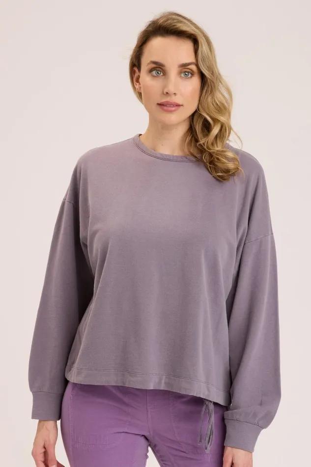 Dottie Drawcord Sweatshirt Solitaire Pigment Clothing XCVI Sweatshirts