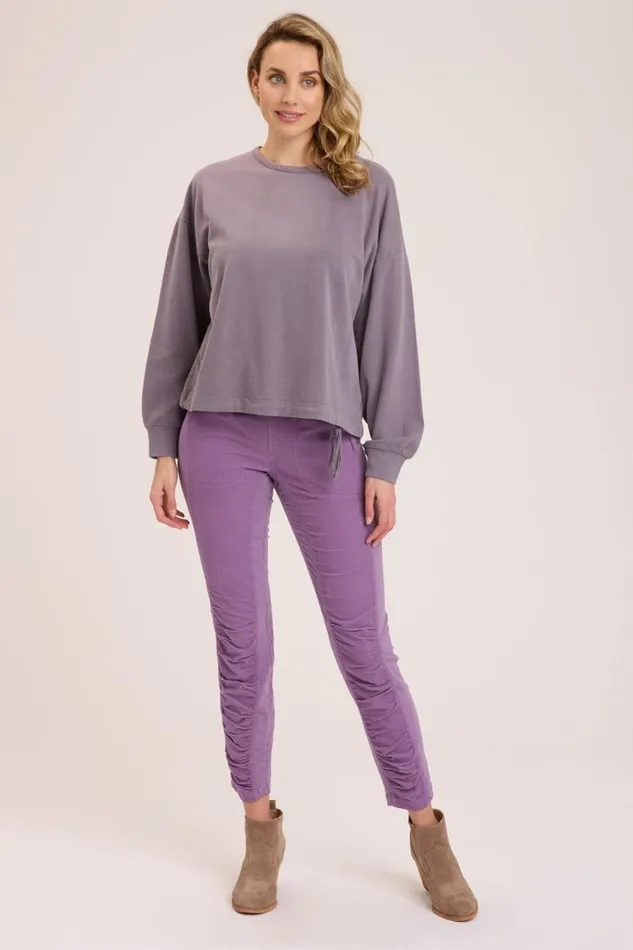 Dottie Drawcord Sweatshirt Solitaire Pigment Clothing XCVI Sweatshirts