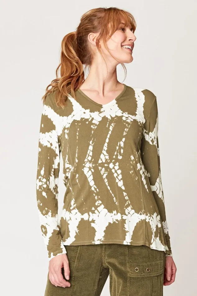 Douglas VNeck Obelus Wash Trellis Clothing XCVI ShirtsBlouses