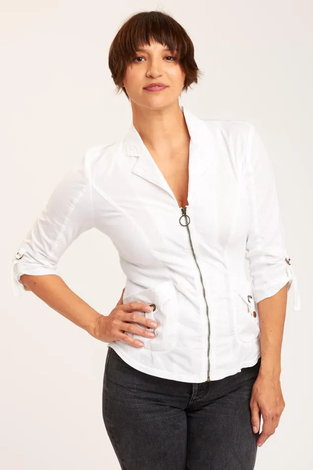 Drake Jacket White Clothing XCVI Jackets