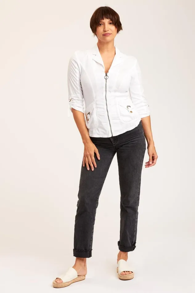 Drake Jacket White Clothing XCVI Jackets