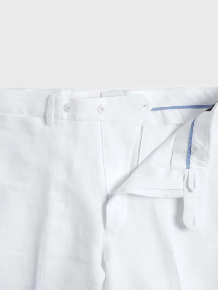 Dress Pants Mens Paul Stuart Linen Solid Dress Trouser Moss