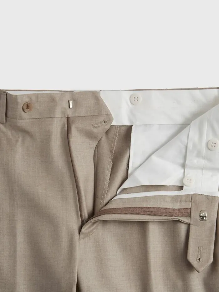 Dress Pants Mens Paul Stuart Sand Super 130s Plain Front Trouser Sand Dress Pants Mens Paul Stuart Sand Super 130s Plain Front Trouser Sand