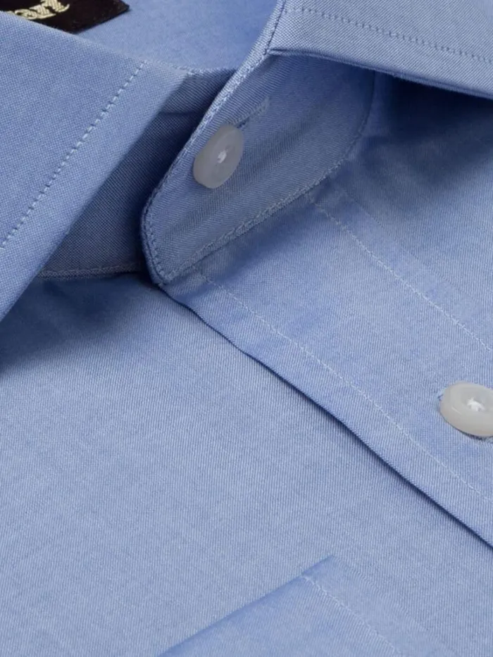 Dress Shirts Mens Paul Stuart Blue Cotton Slim Fit Dress Shirt Blue