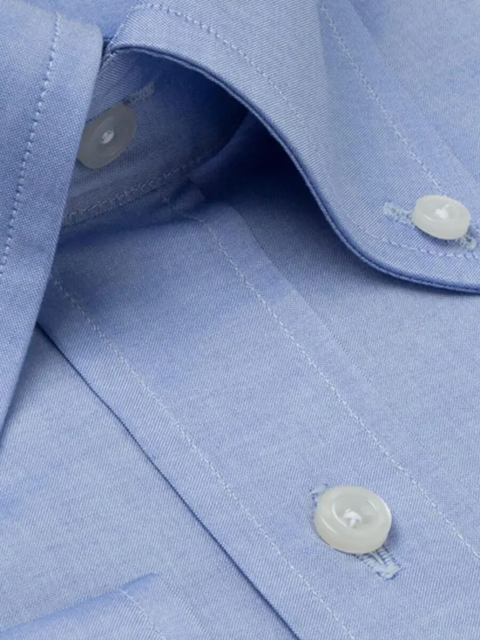 Dress Shirts Mens Paul Stuart Blue Sea Island Cotton Dress Shirt Blue