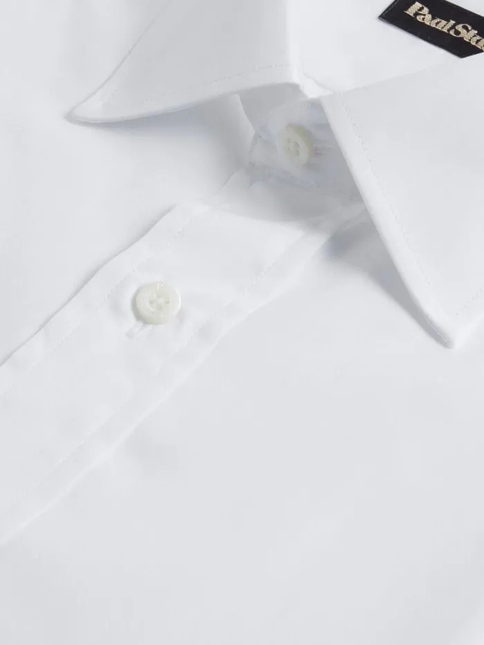 Dress Shirts Mens Paul Stuart Broadcloth Slim Fit Dress Shirt White
