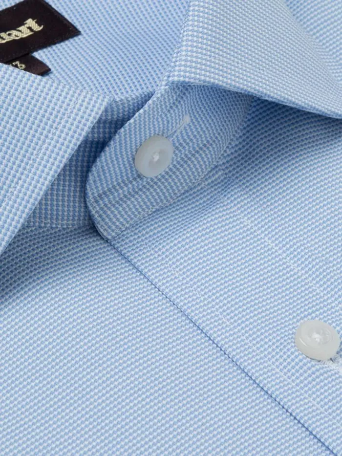Dress Shirts Mens Paul Stuart Slim Fit Blue Royal Oxford Cotton Dress Shirt Blue
