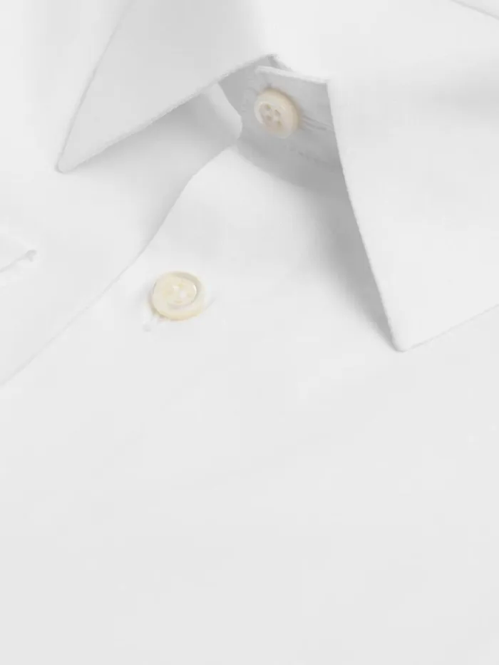 Dress Shirts Mens Paul Stuart Stretch Poplin Slim Fit Dress Shirt White