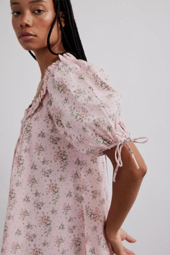 Dresses Women Damson Madder Jemima Ruffle Mini Dress 8211 Vintage Floral