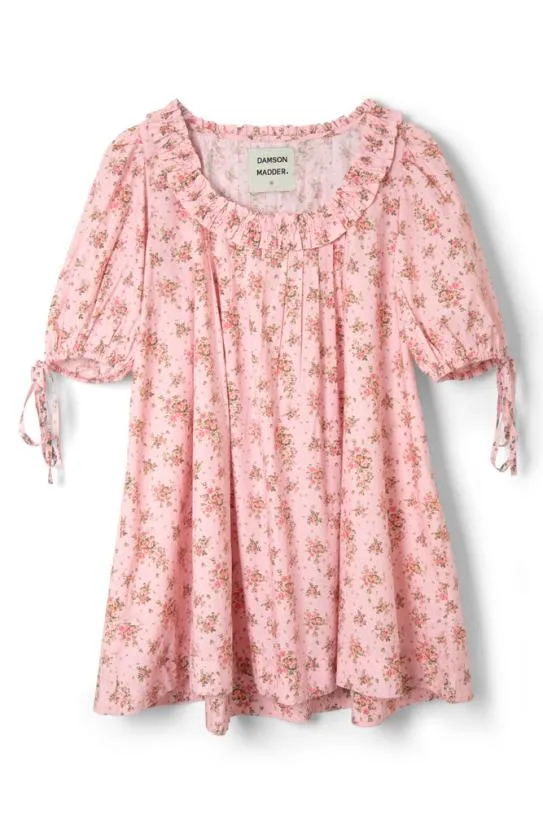 Dresses Women Damson Madder Jemima Ruffle Mini Dress 8211 Vintage Floral