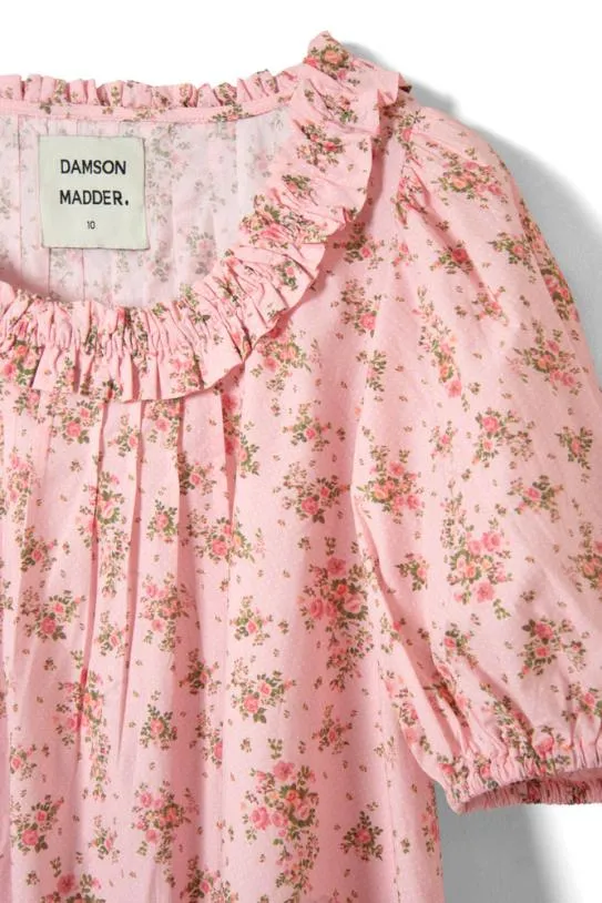 Dresses Women Damson Madder Jemima Ruffle Mini Dress 8211 Vintage Floral