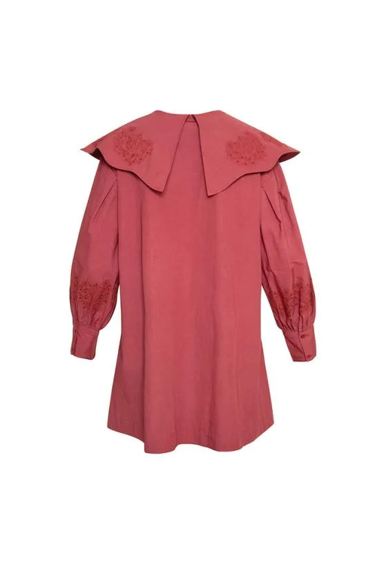 Dresses Women Damson Madder Mimi Mini Dress 8211 Plum Broderie