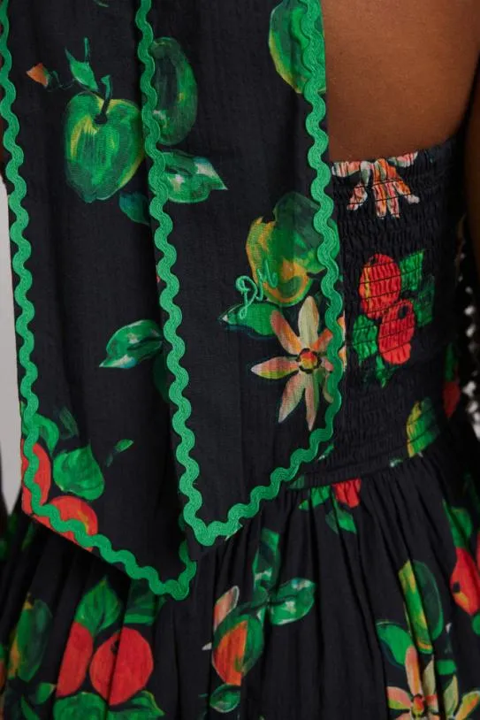Dresses Women Damson Madder Pia Midi Dress 8211 Apple Print