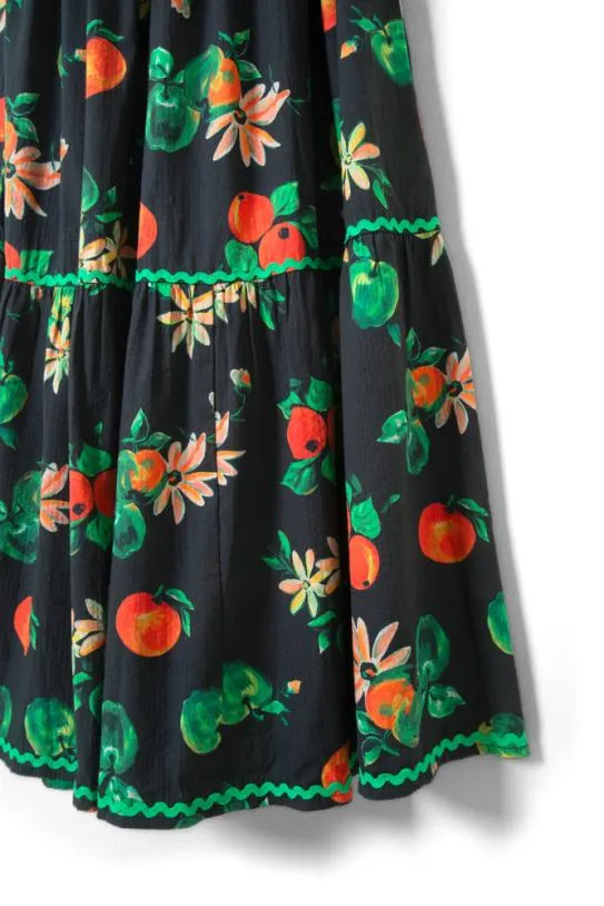 Dresses Women Damson Madder Pia Midi Dress 8211 Apple Print