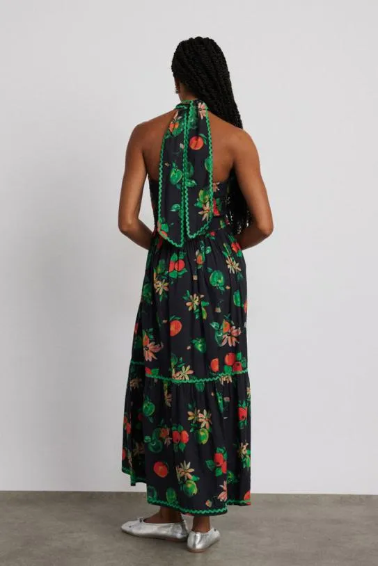 Dresses Women Damson Madder Pia Midi Dress 8211 Apple Print