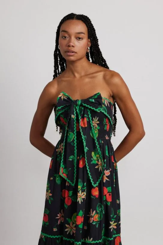 Dresses Women Damson Madder Pia Midi Dress 8211 Apple Print