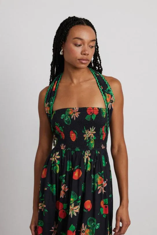 Dresses Women Damson Madder Pia Midi Dress 8211 Apple Print