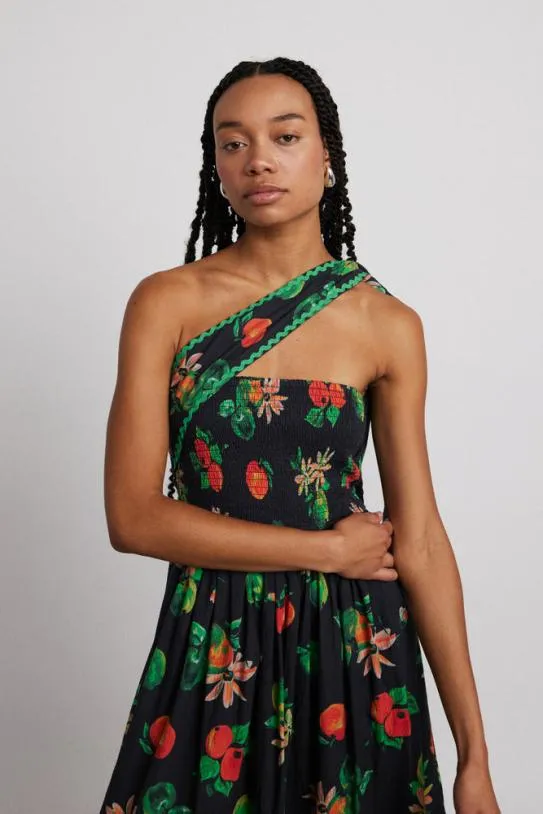 Dresses Women Damson Madder Pia Midi Dress 8211 Apple Print
