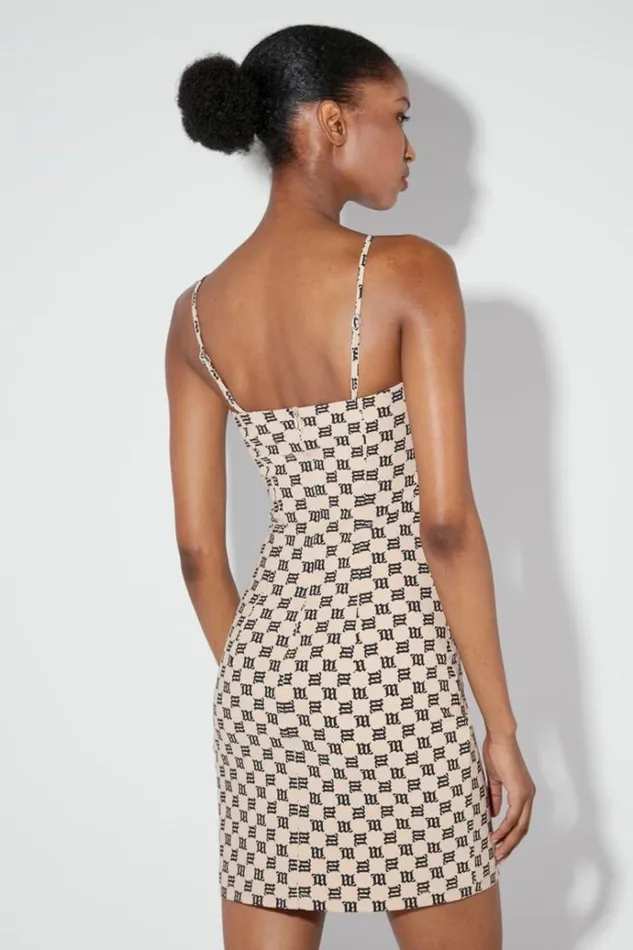 Dresses Women MISBHV Monogram Spaghetti Mini Dress Beige