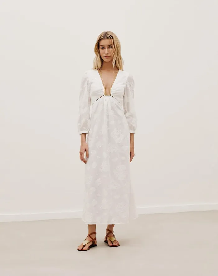 Dresses Women ViX Paula Hermanny Amelie Midi Dress 8211 Off White