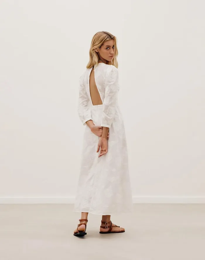 Dresses Women ViX Paula Hermanny Amelie Midi Dress 8211 Off White