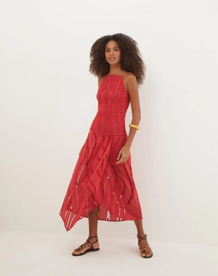 Dresses Women ViX Paula Hermanny Belle Midi Dress 8211 Raspberry