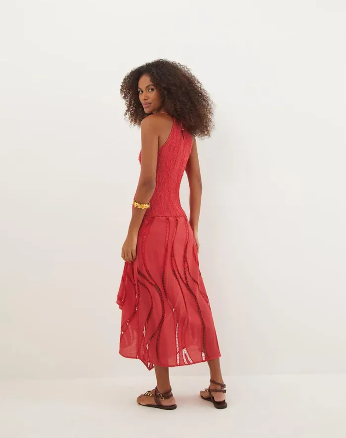 Dresses Women ViX Paula Hermanny Belle Midi Dress 8211 Raspberry