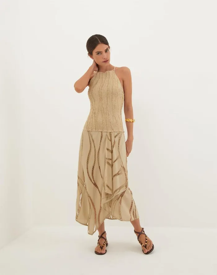 Dresses Women ViX Paula Hermanny Belle Midi Dress 8211 Santal