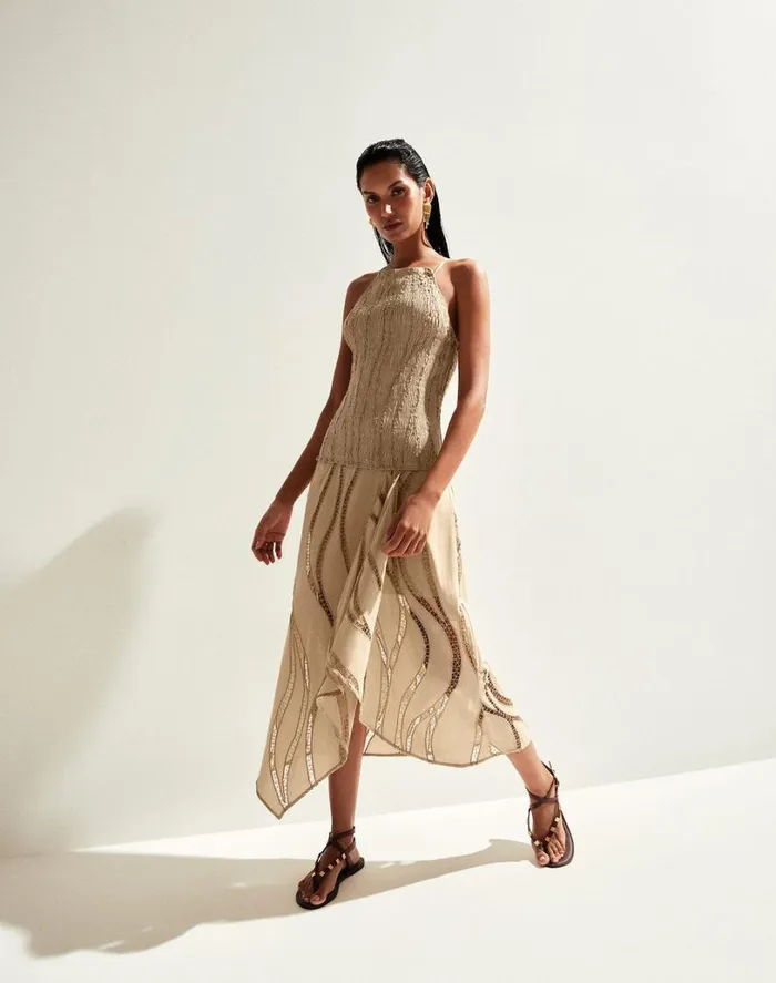 Dresses Women ViX Paula Hermanny Belle Midi Dress 8211 Santal