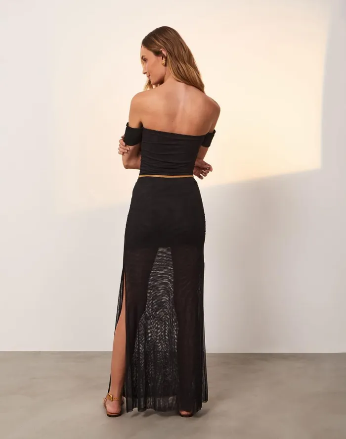 Dresses Women ViX Paula Hermanny Brine Detail Long Dress 8211 Black