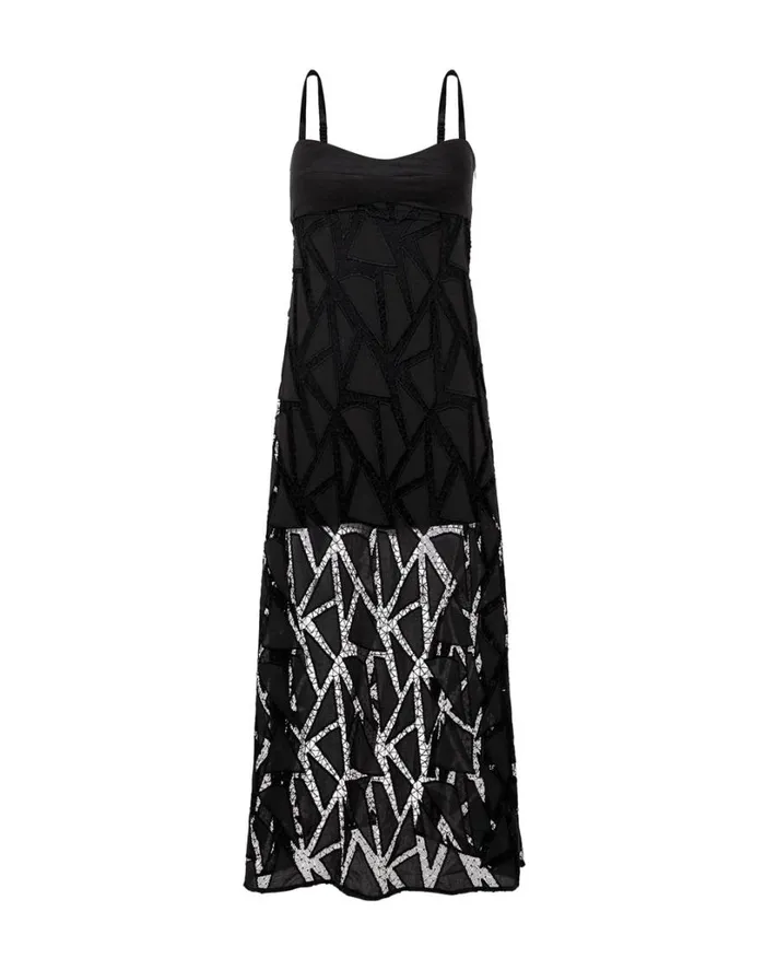 Dresses Women ViX Paula Hermanny Eleni Long Dress 8211 Black
