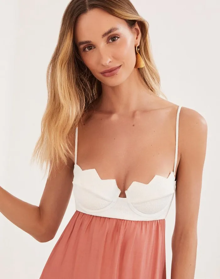 Dresses Women ViX Paula Hermanny Firenze Imani Long Dress 8211 Off White