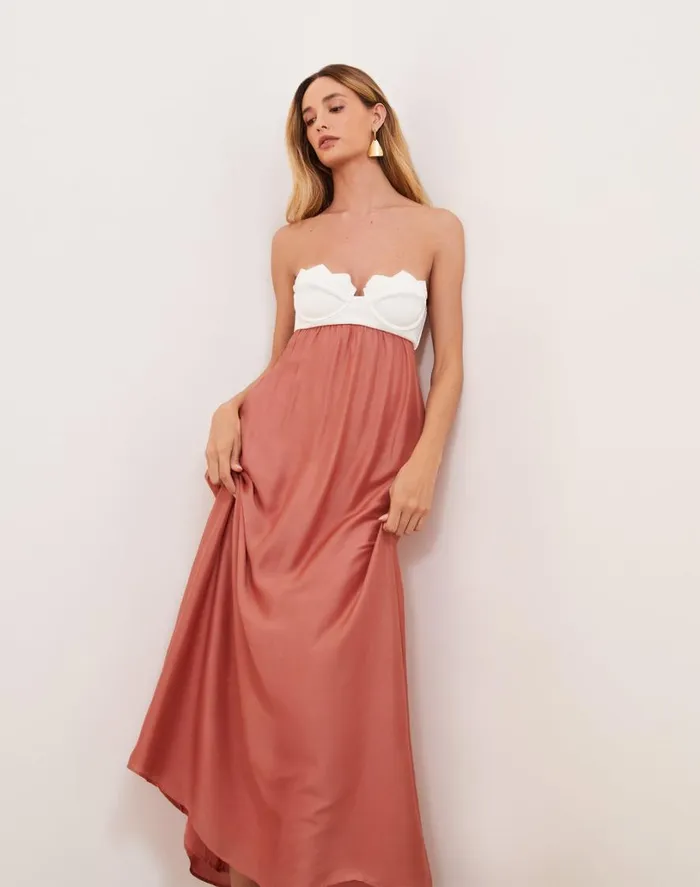 Dresses Women ViX Paula Hermanny Firenze Imani Long Dress 8211 Off White