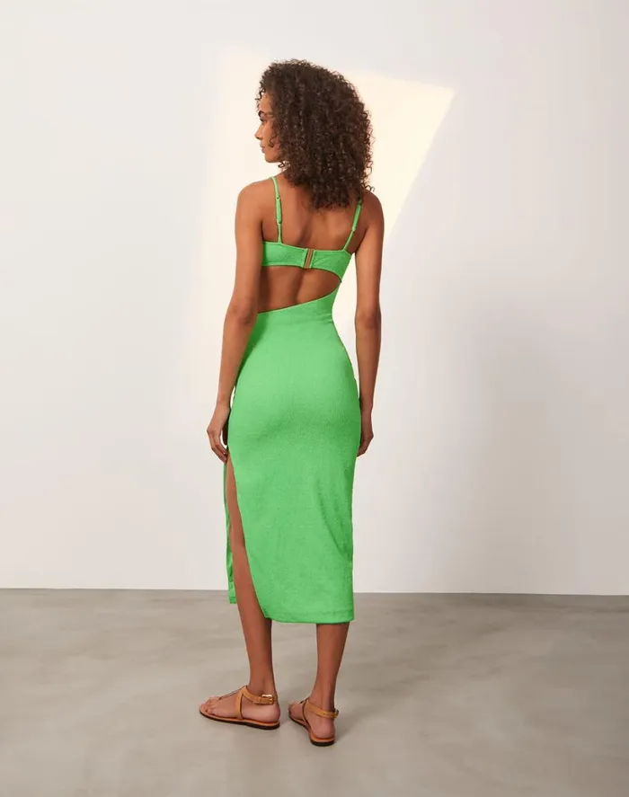 Dresses Women ViX Paula Hermanny Firenze Kelly Detail Midi Dress 8211 Seaside