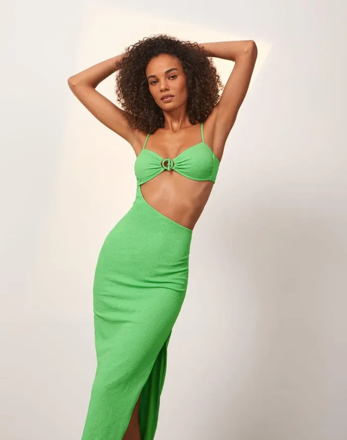Dresses Women ViX Paula Hermanny Firenze Kelly Detail Midi Dress 8211 Seaside