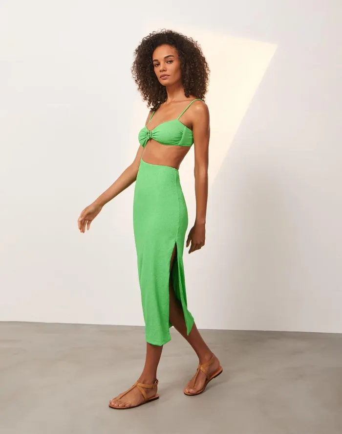 Dresses Women ViX Paula Hermanny Firenze Kelly Detail Midi Dress 8211 Seaside