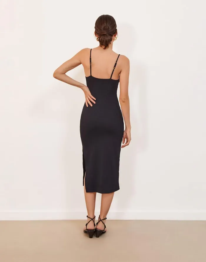 Dresses Women ViX Paula Hermanny Firenze Lou Midi Dress 8211 Black
