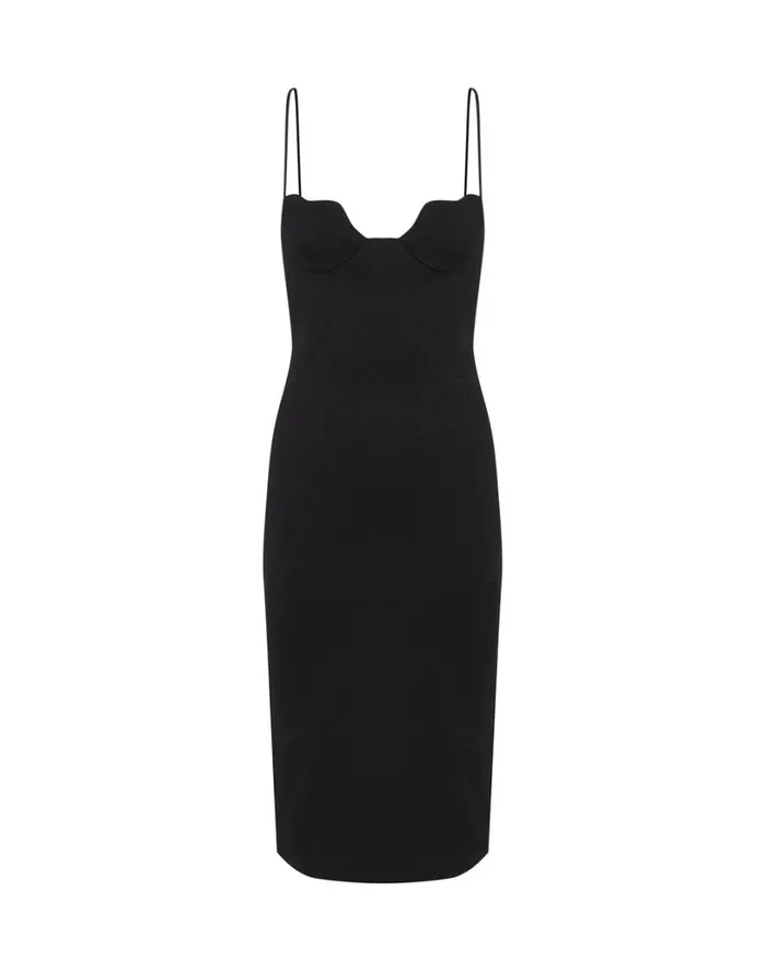 Dresses Women ViX Paula Hermanny Firenze Lou Midi Dress 8211 Black