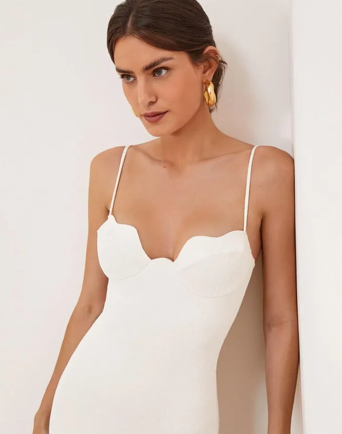 Dresses Women ViX Paula Hermanny Firenze Lou Midi Dress 8211 Off White