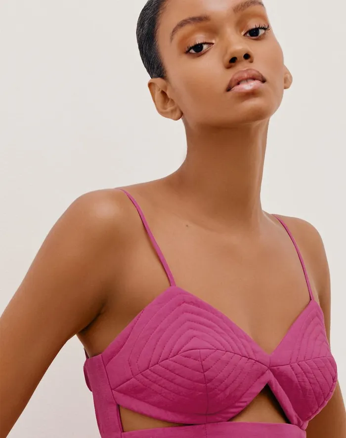 Dresses Women ViX Paula Hermanny Francis Midi Dress 8211 Bubblegum