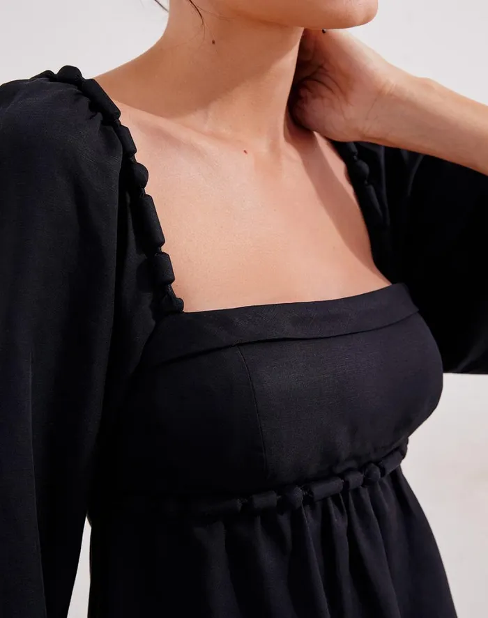 Dresses Women ViX Paula Hermanny Isadora Detail Short Dress 8211 Black
