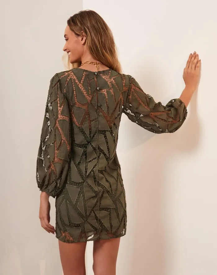 Dresses Women ViX Paula Hermanny Julieta Short Dress 8211 Evergreen